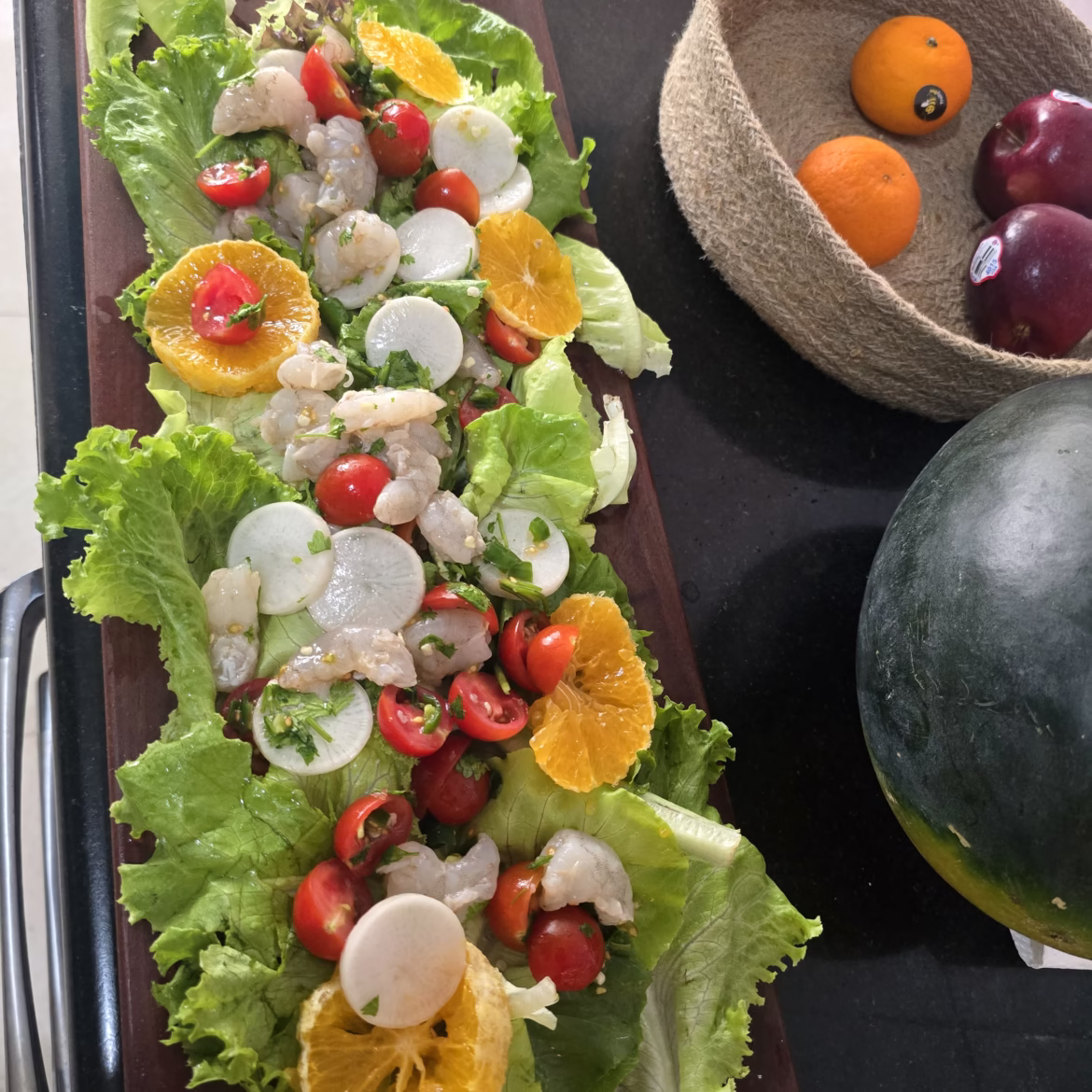 Shrimp Salad for Suspect X