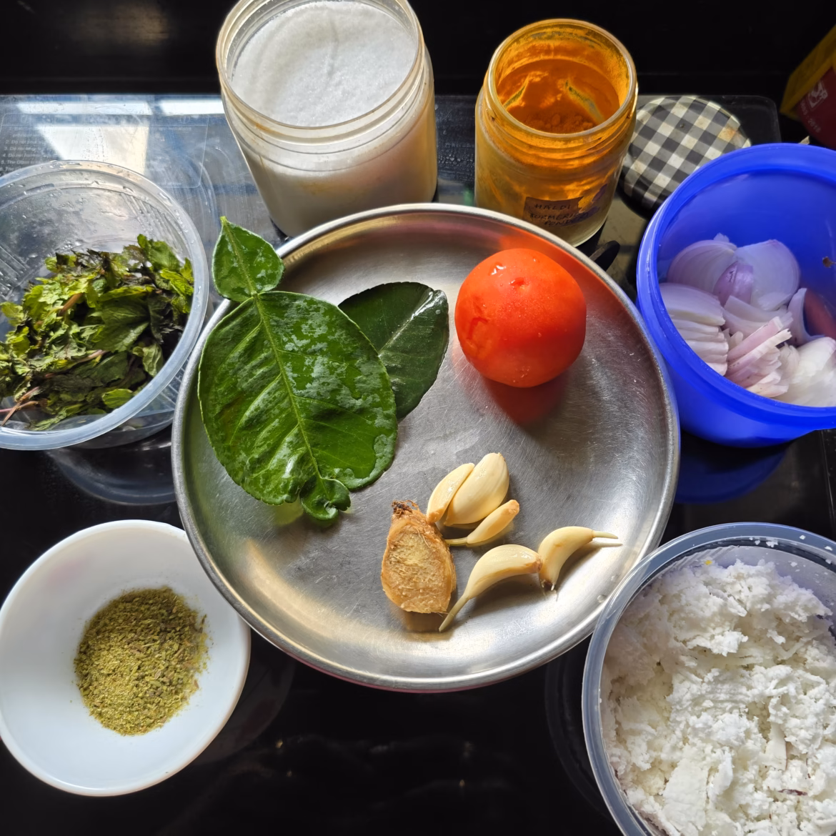 Coconut Lime Mint Fish Curry- A Mystery Box Creation